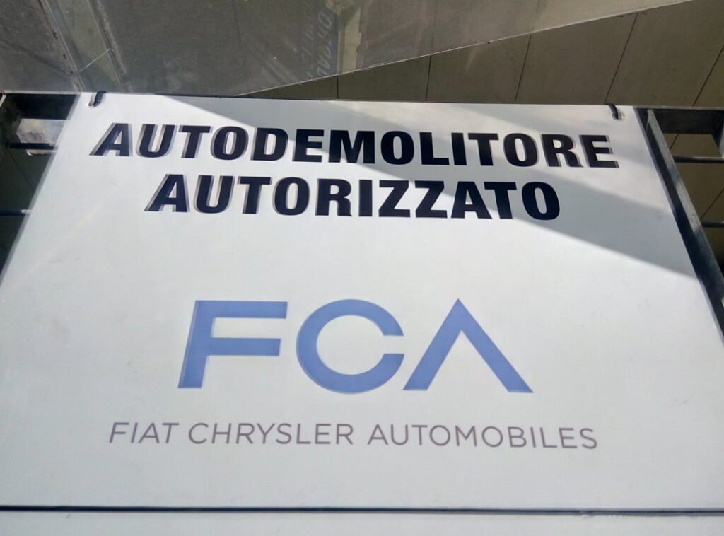 Autodemolitore Autorizzato FCA - Fiat Chrysler Automobiles