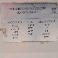 Impastatrice Sangrigoli usata | Etichetta