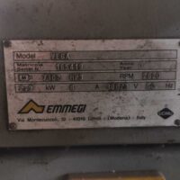 Troncatrice per profili alluminio EMMEGI | Etichetta