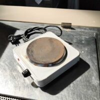 Fornello elettrico portatile a una piastra usato