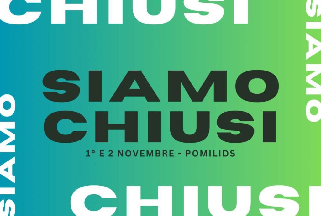 Siamo chiusi - 1 e 2 novembre