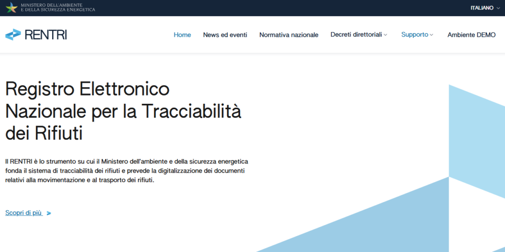 Registro Elettronico Nazionale per la Tracciabilità dei Rifiuti