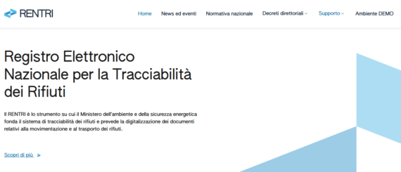 Registro Elettronico Nazionale per la Tracciabilità dei Rifiuti